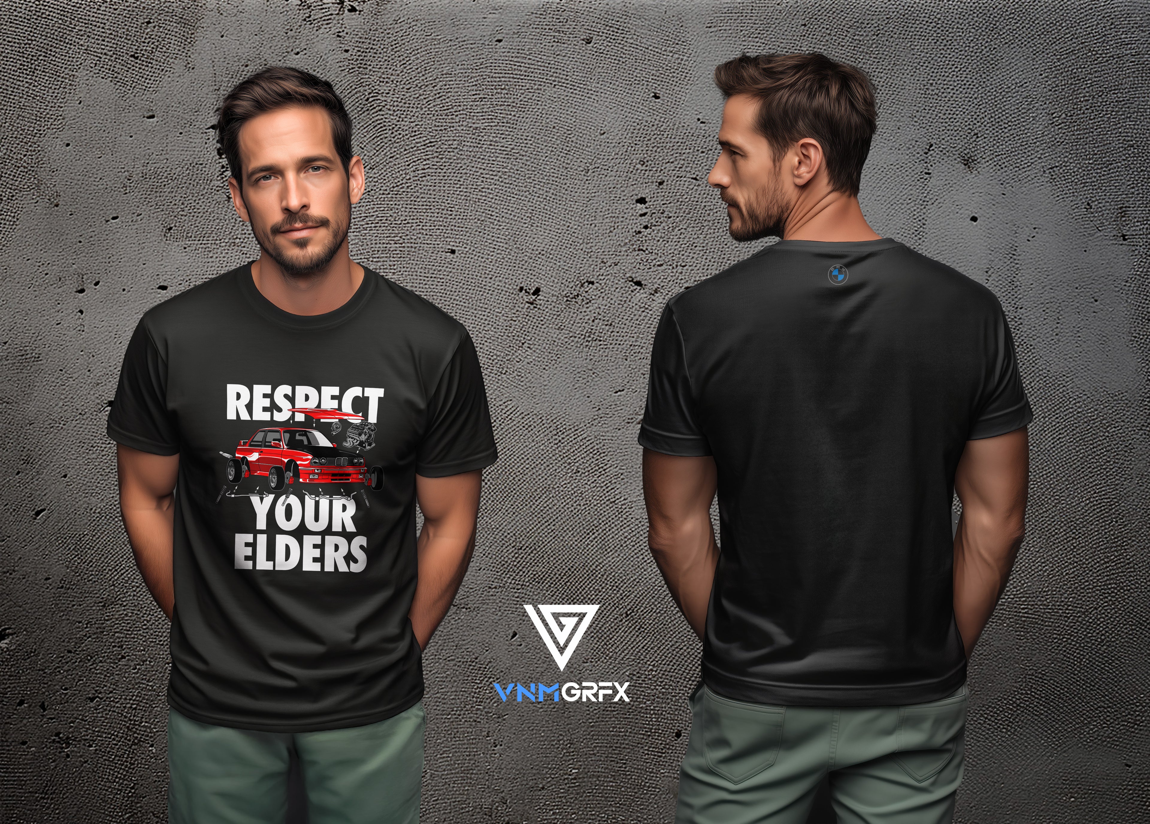 Camiseta BMW Respect Your Elders