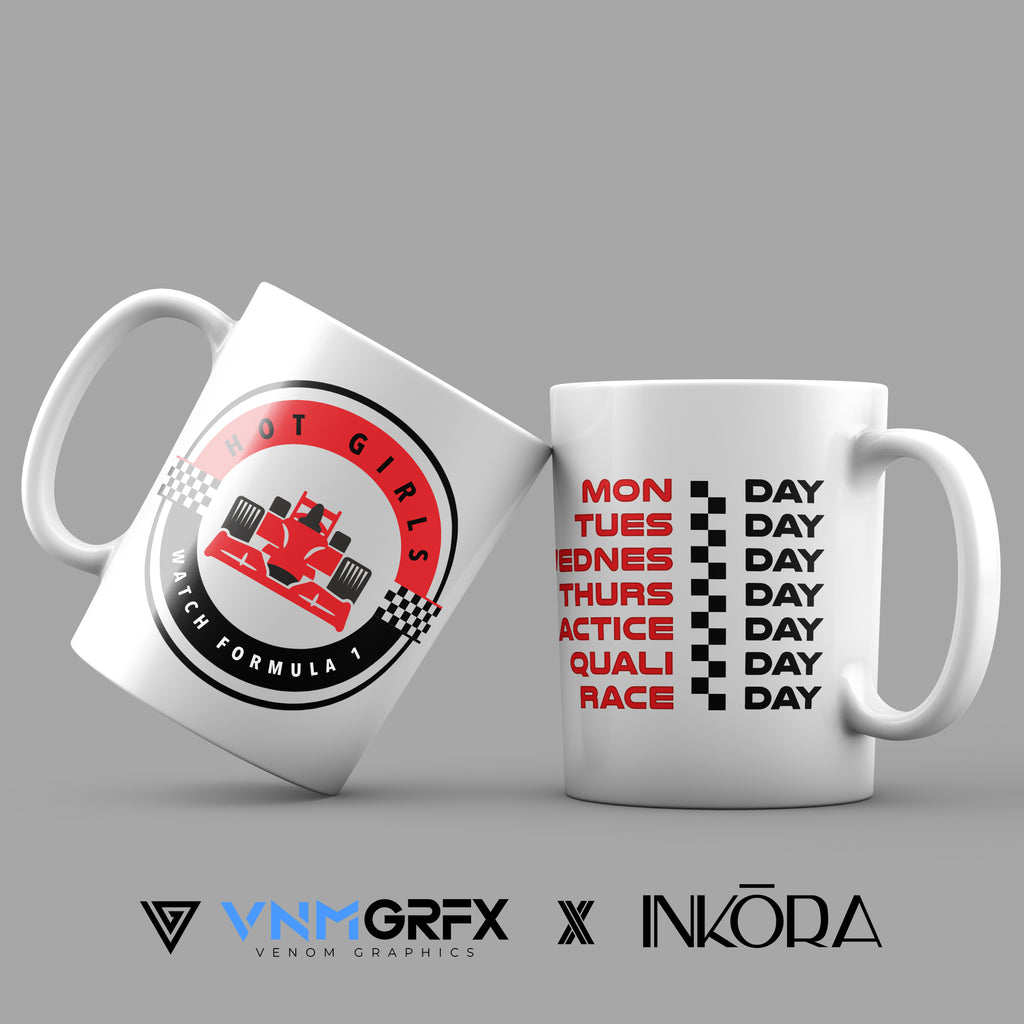 Taza Hot Girls Watch Formula 1 by INKŌRA